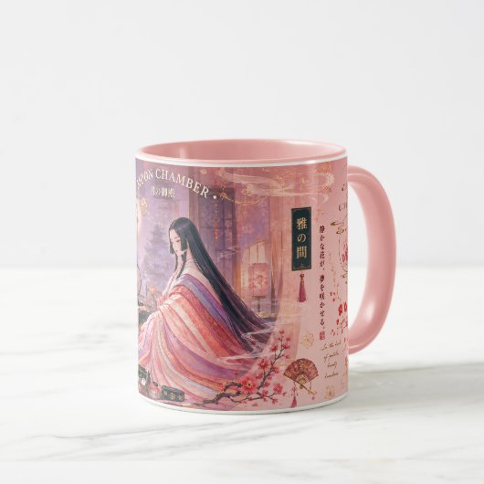 月の宮殿の姫君のお香の霧 マグカップ (正面右)