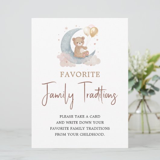 月の家のお気に入りの伝統の看板 招待状 (スタンド正面)