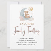 月の家のお気に入りの伝統の看板 招待状 (正面)