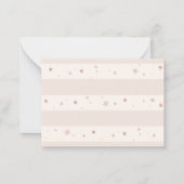 月の家族のお気に入りの伝統カードを越えて ノートカード (裏面)