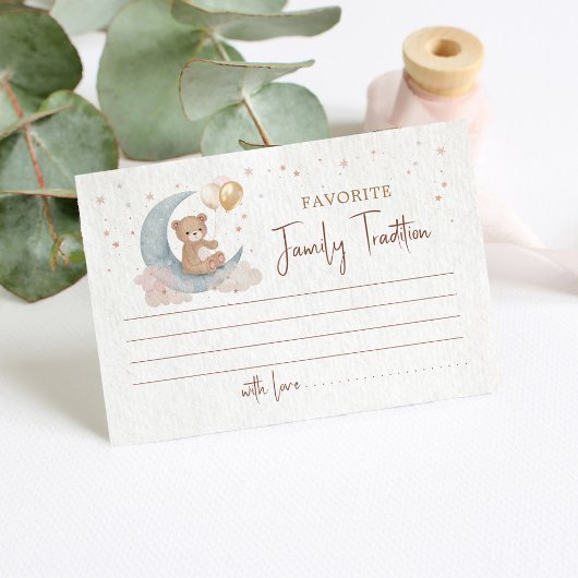 月の家族のお気に入りの伝統カードを越えて ノートカード