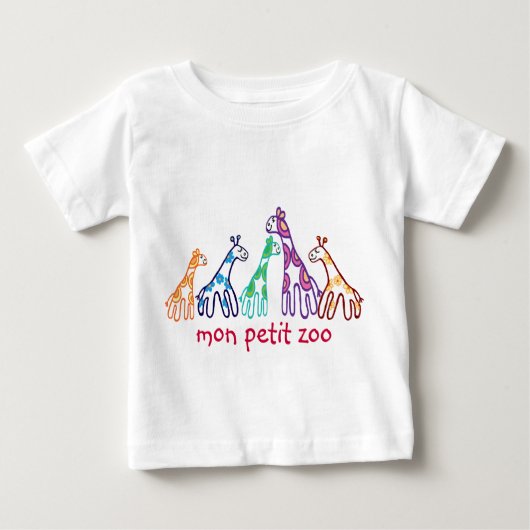 月の小動物動物園 ベビーTシャツ (正面)