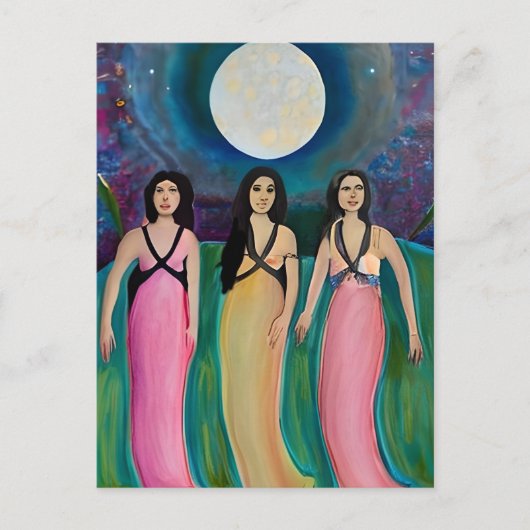 月の崇拝者 ポストカード (正面)