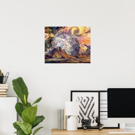 月の嵐 – ポスター (ホームオフィス)