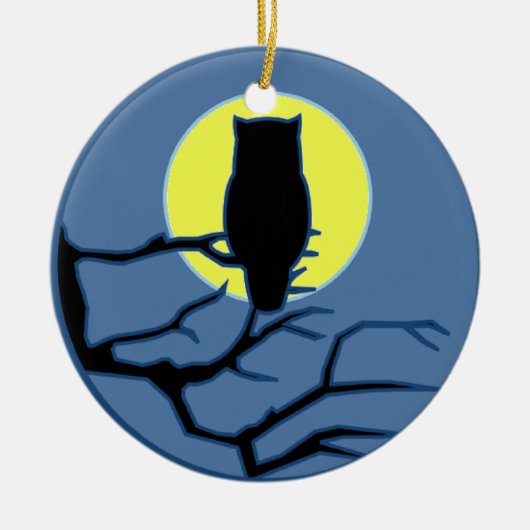 月の影によって セラミックオーナメント (正面)