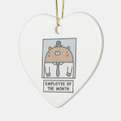 月の従業員 セラミックオーナメント (左)