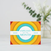 月の従業員（レトロ） ポストカード (スタンド正面)