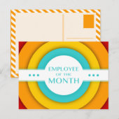 月の従業員（レトロ） ポストカード (正面/裏面)