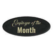 月の従業員 名札 (正面)