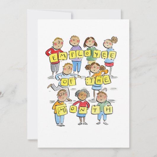 月の従業員 招待状 (正面)