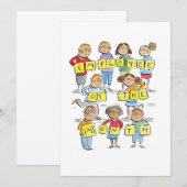 月の従業員 招待状 (正面/裏面)