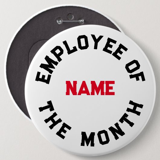 月の従業員 缶バッジ (正面&裏面)