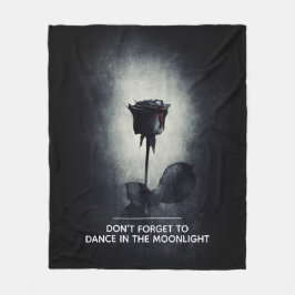 月の忘れ光の中で踊るな フリースブランケット