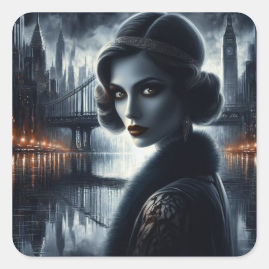 月の恵み スクエアシール (正面)