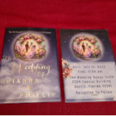 月の愛に達結婚す 箔招待状