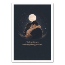 月の愛のイラスト