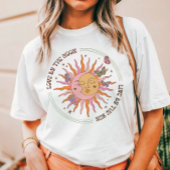 月の愛 レトロ ボヘミアン サン トライブレンドTシャツ