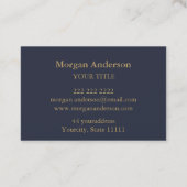 月の成長満月期のフェーズ 名刺 (裏面)