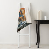 月の打ち上げ – 月への旅のレトロポスター シェルパブランケット (インサイチュ)