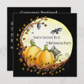 月の招待状のライトによって 招待状 (正面/裏面)