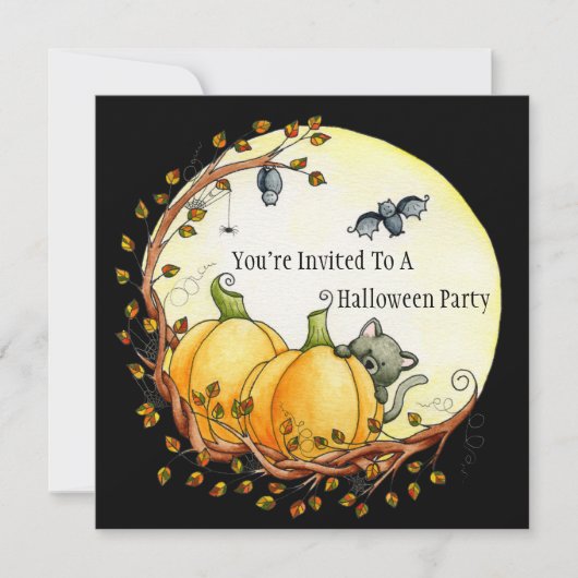 月の招待状のライトによって 招待状 (正面)