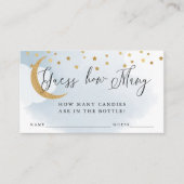 月の推測カードの上に何色の青を推測 エンクロージャーカード (正面)