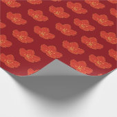 月の新しい辰年中国の高級金ゴールド ラッピングペーパー (角)