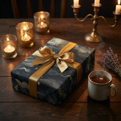 月の旅：天空3D夜空デザイン ラッピングペーパー