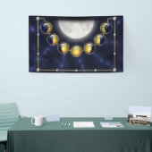 月の旗の人生の月 横断幕 (トレードショー)