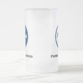 月の星が幸せを追う フロストグラスビールジョッキ (中央)