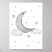 月の星の保育園ポスター 子供部屋プリント ポスター (正面)