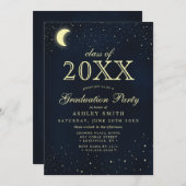 月の星の卒業クラス 招待状 (正面/裏面)