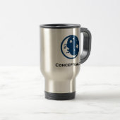 月の星の概念化 トラベルマグ (正面右)