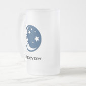 月の星の発見 フロストグラスビールジョッキ (正面左)