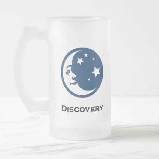 月の星の発見 フロストグラスビールジョッキ (左)