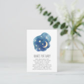 月の星の赤ちゃん男の子の本 エンクロージャーカード (スタンド正面)