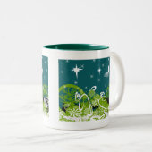 月の星は渦巻きスプラ ツートーンマグカップ (正面右)