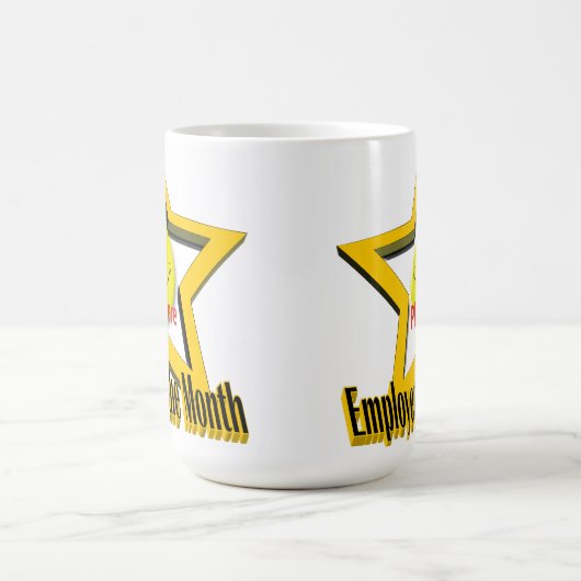 月の星及び写真のマグの従業員 コーヒーマグカップ (中央)