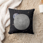 月の星空の暗いまたは遠い側 クッション (ブランケット)