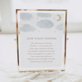 月の星赤ちゃんシャワー深夜おむつ ポスター