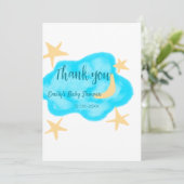 月の星雲の水の色ベビーシャワー追加の名前t セーブザデート (スタンド正面)