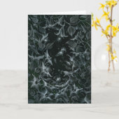 月の星 カード (黄色い花)