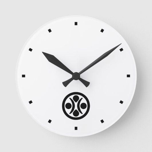 月の星 ラウンド壁時計 (正面)