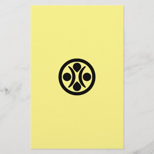 月の星 便箋 (正面)