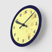 月の時計 ラウンド壁時計 (傾斜)