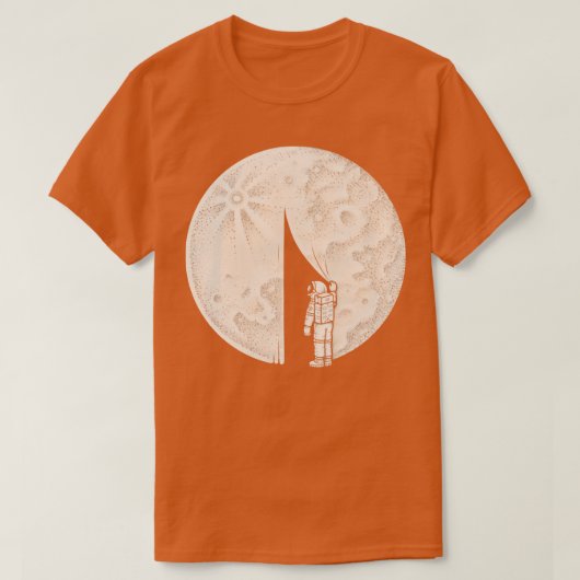 月の暗い側面を明らかにする Tシャツ (デザイン正面)