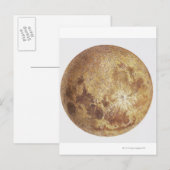 月の暗い側面、イラストレーション ポストカード (正面/裏面)