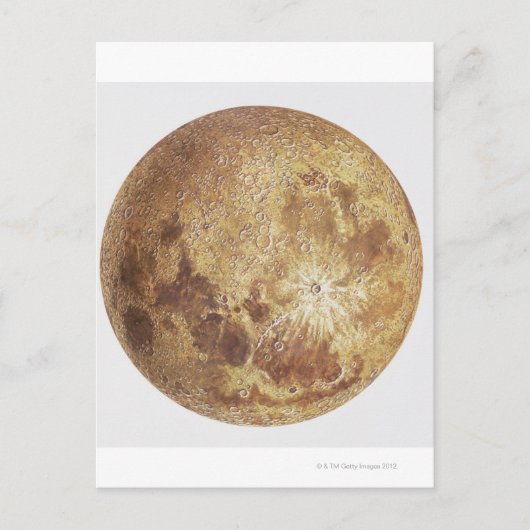 月の暗い側面、イラストレーション ポストカード (正面)