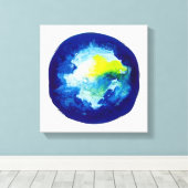 月の暗い側面 キャンバスプリント (インサイチュ (ウッドフロア))