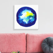 月の暗い側面 キャンバスプリント (インサイチュ (リビング))